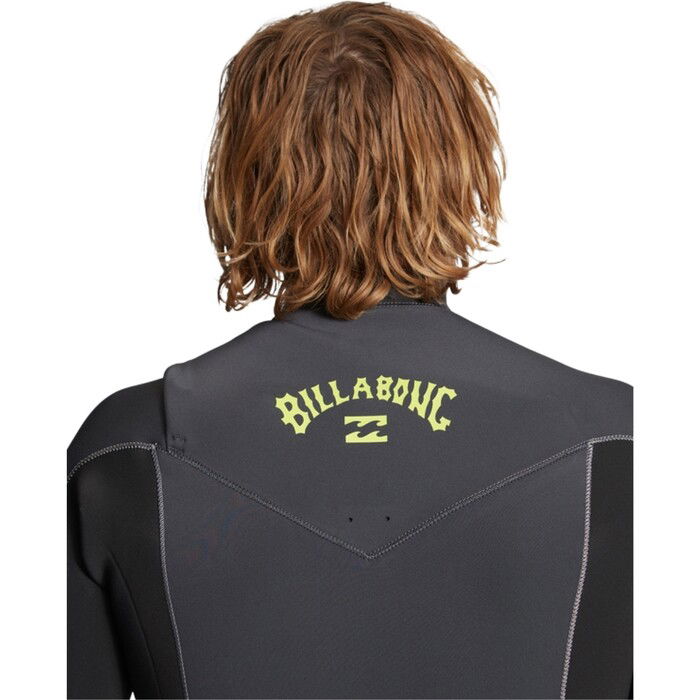 2024 Billabong Mens Absolute 2mm Flatlock Chest Zip Shorty Wetsuit ABYW500118 - Grey